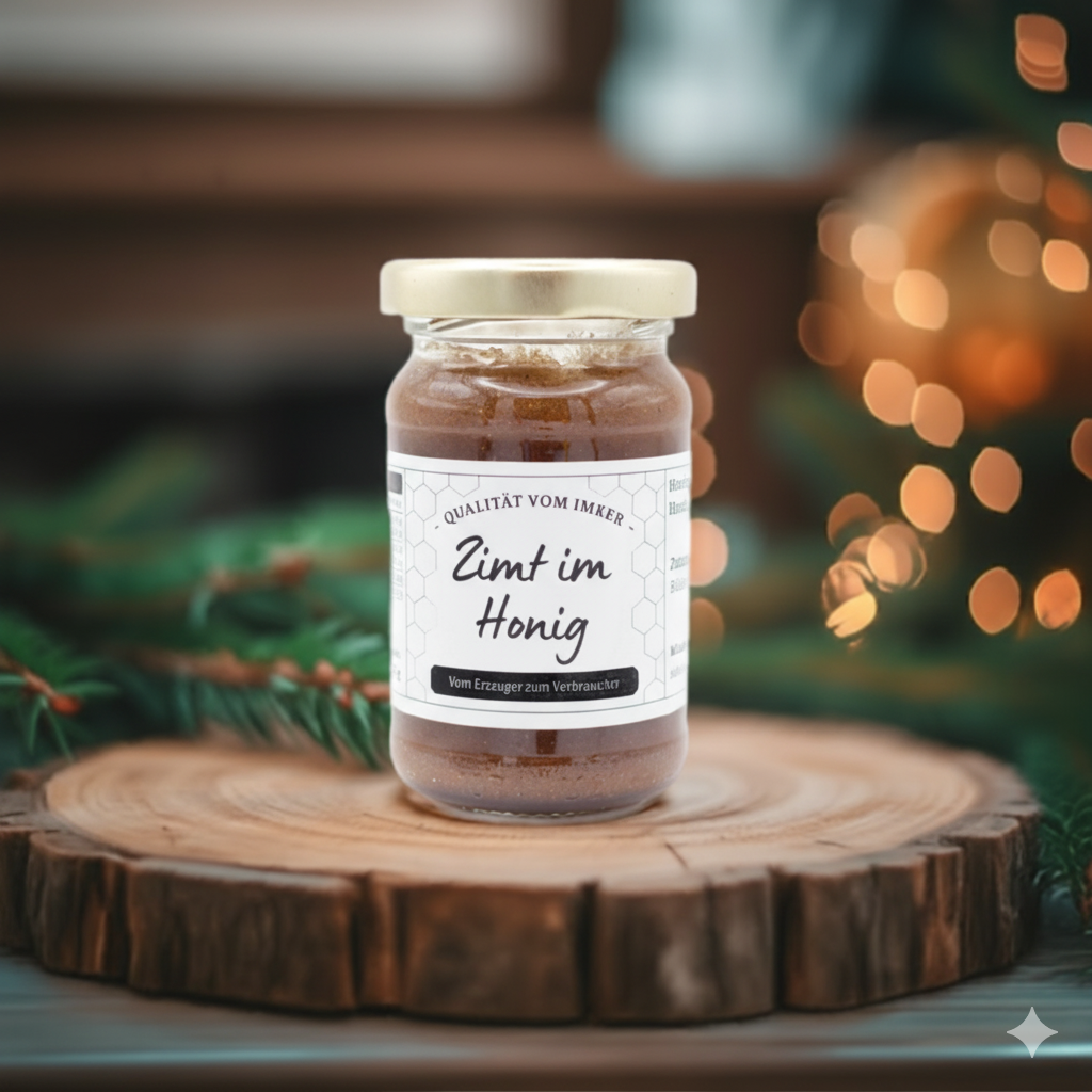Festlicher Honigzauber: Weihnachts-Set für Genießer 4x 120 Gramm