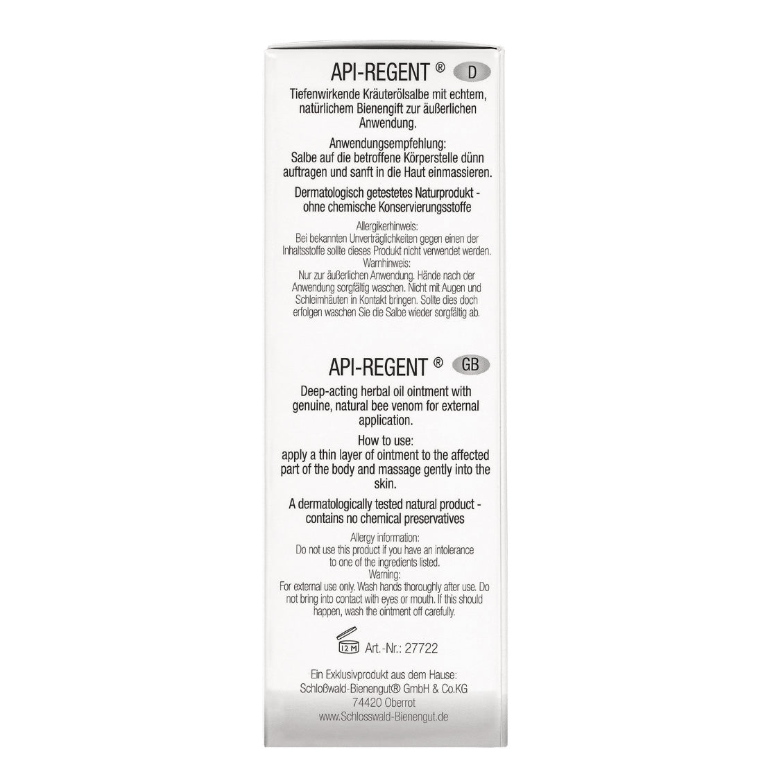 Api-Regent Bienengiftcreme