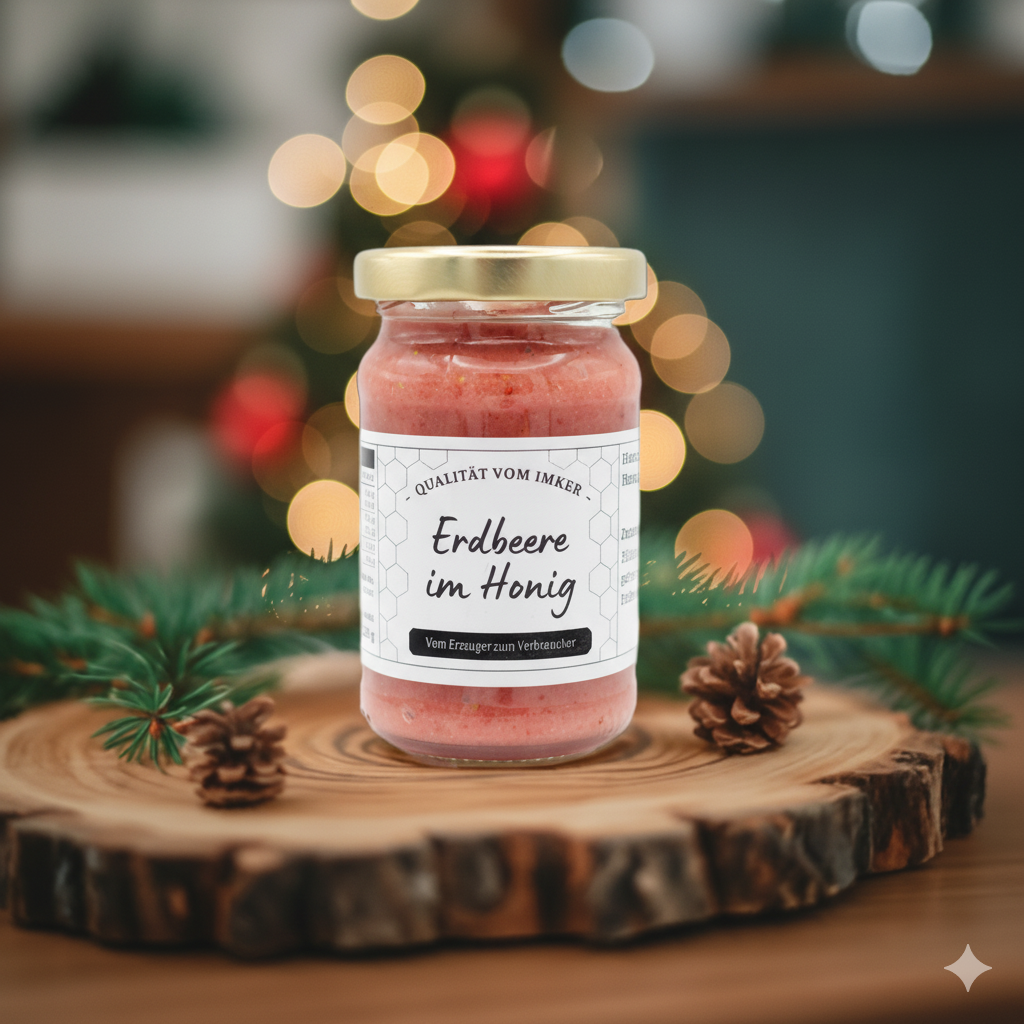 Festlicher Honigzauber: Weihnachts-Set für Genießer 4x 120 Gramm